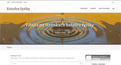 Desktop Screenshot of fyzika.uniza.sk