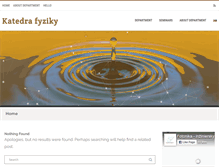 Tablet Screenshot of fyzika.uniza.sk
