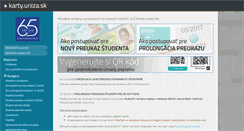 Desktop Screenshot of karty.uniza.sk