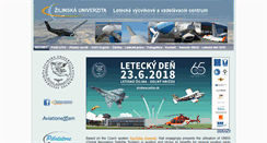 Desktop Screenshot of lvvc.uniza.sk