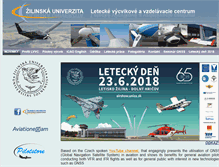 Tablet Screenshot of lvvc.uniza.sk