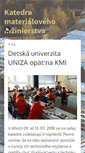 Mobile Screenshot of kmi2.uniza.sk