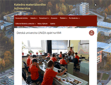 Tablet Screenshot of kmi2.uniza.sk