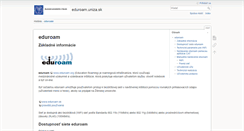 Desktop Screenshot of eduroam.uniza.sk